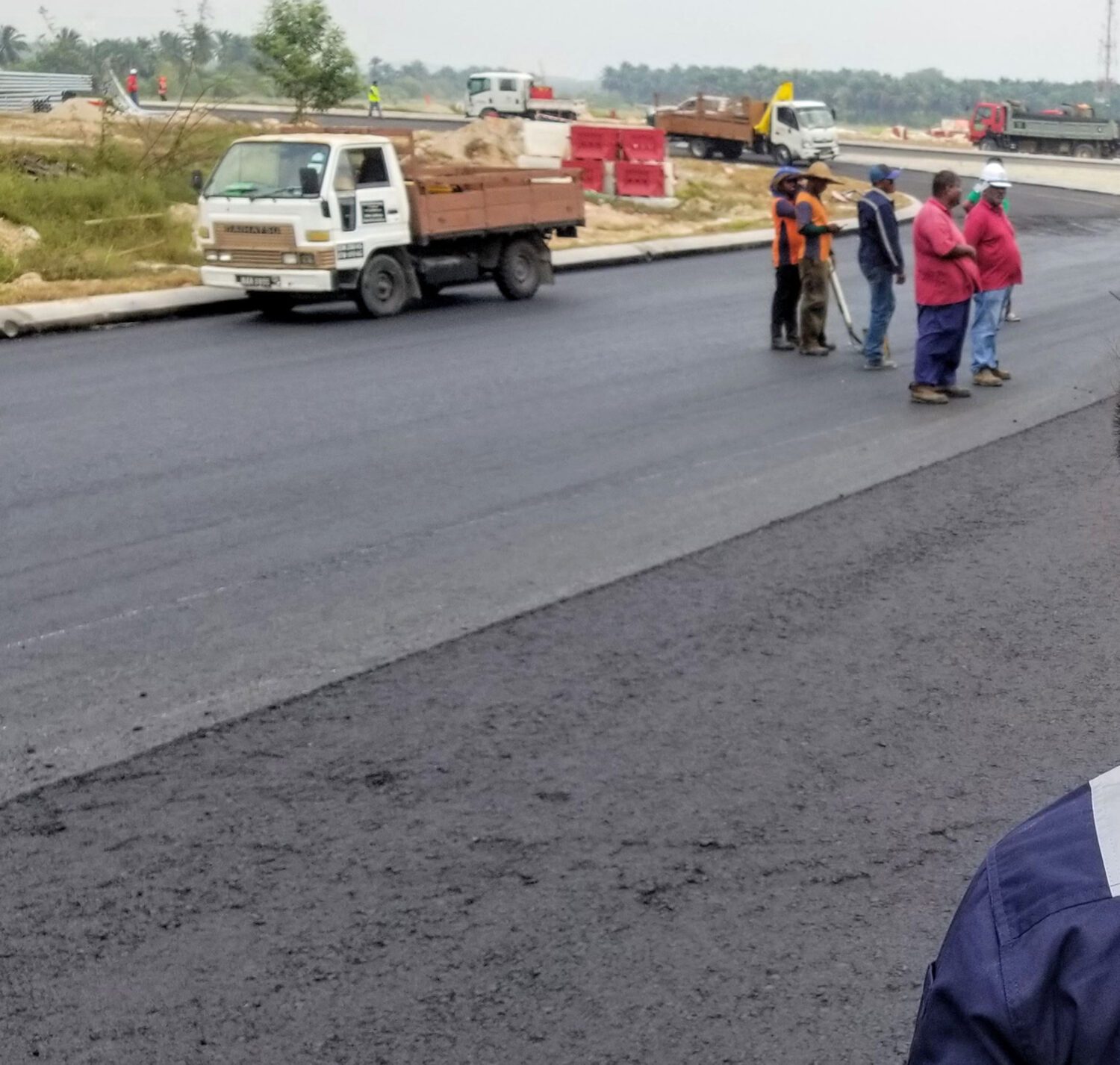 Completed Fibre Mastic Asphalt road surface